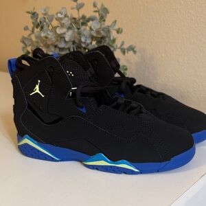 Jordan Kids Black and Blue Sneakers NWT